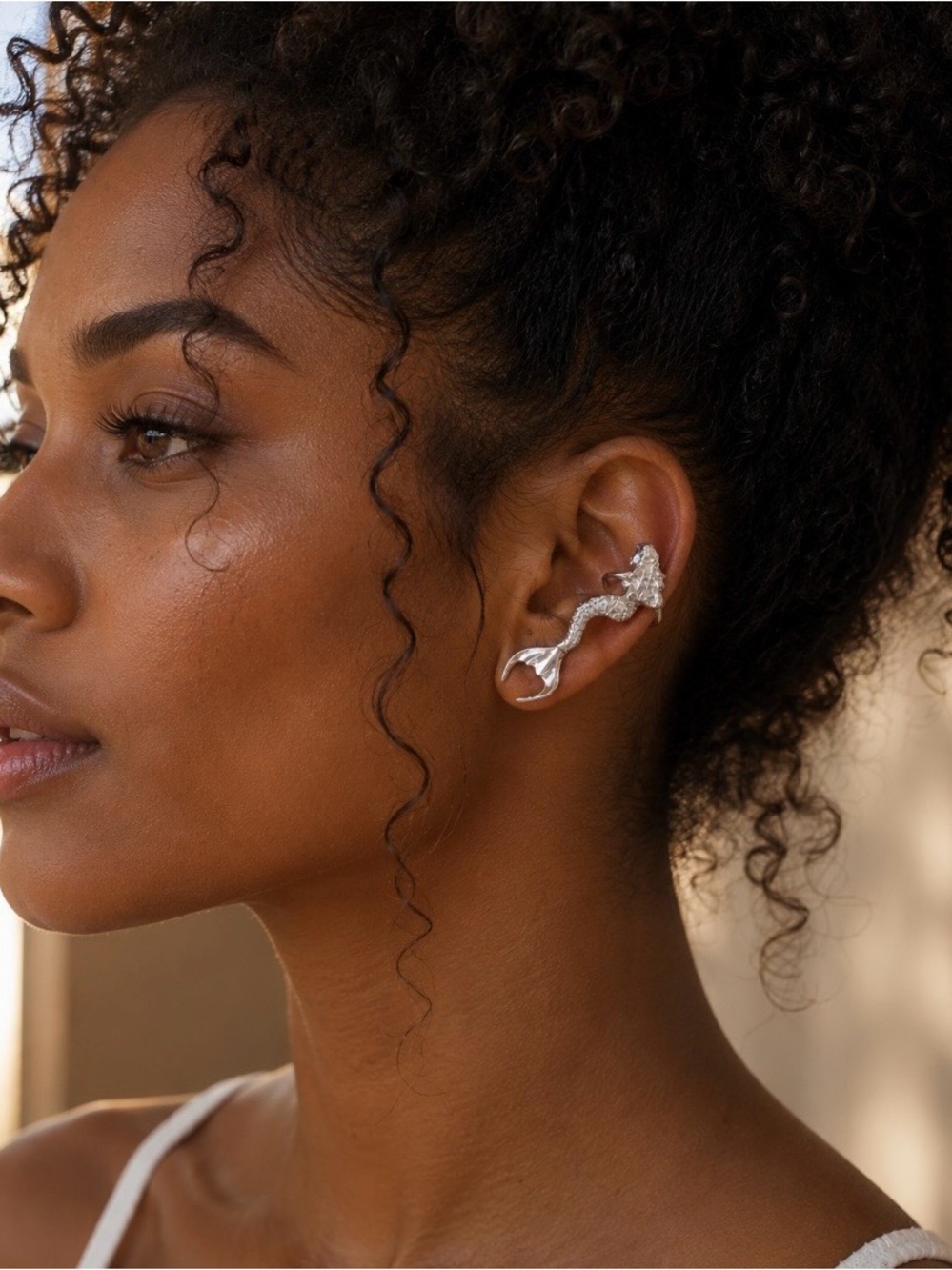 NEW!  Unique Mermaid Ear Cuff - Silver 🧜‍♀️ A0-2